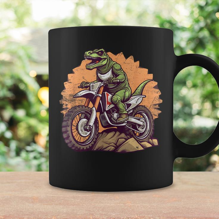 Dinosaur On Dirt Bike T-Rex Motorcycle Riding Coffee Mug Gifts ideas