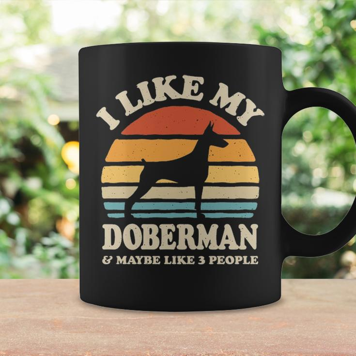 I Like My Doberman And Maybe Like 3 People Dog Lover Coffee Mug Gifts ideas