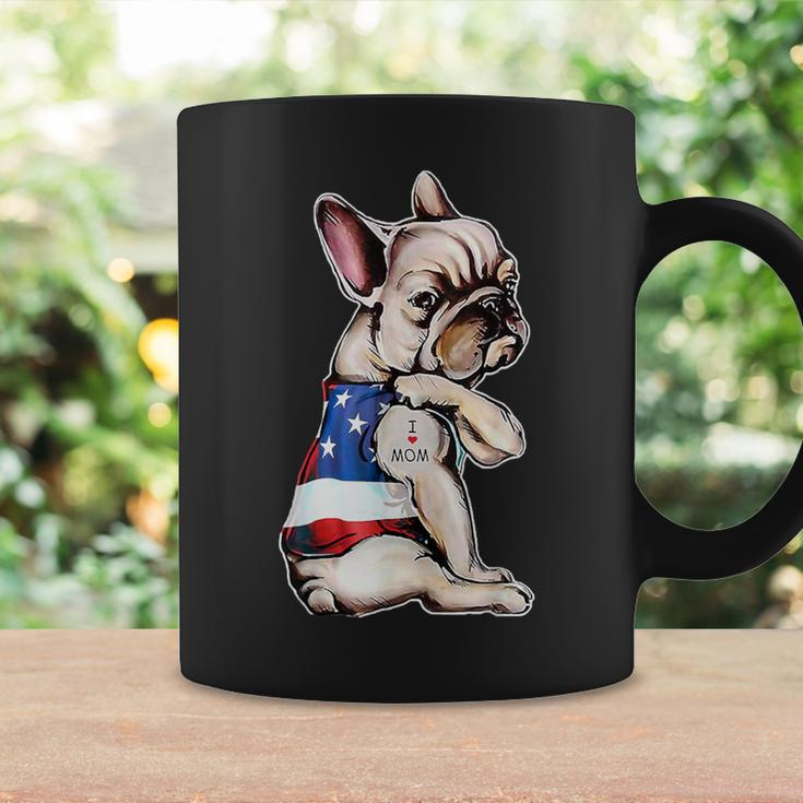 Dog French Bulldog Dog I Love Mom Tattoo Lover Coffee Mug Gifts ideas