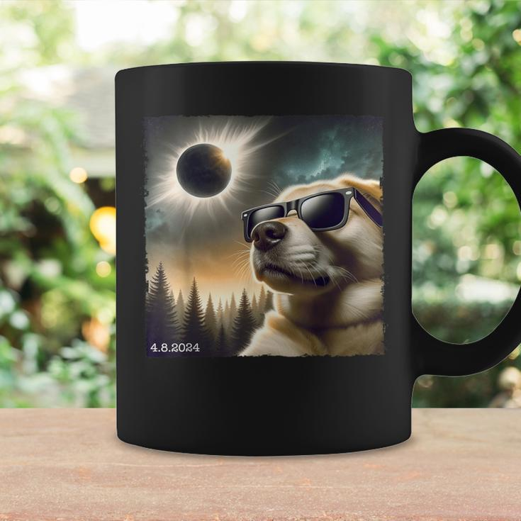 Dog Glasses Taking A Selfie With Solar 2024 Eclipse Coffee Mug Gifts ideas