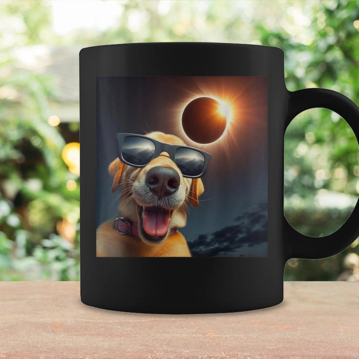 Dog Selfie Solar Eclipse Wearing Glasses Dog Lovers Coffee Mug Gifts ideas