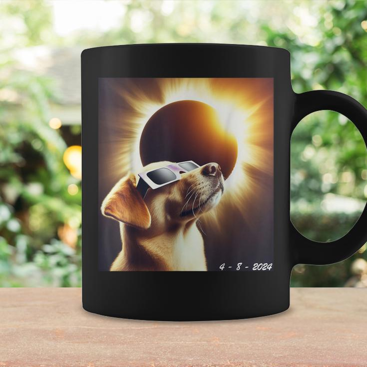 Dog Taking A Selfie With Solar 2024 Eclipse Wearing Glasses Coffee Mug Gifts ideas