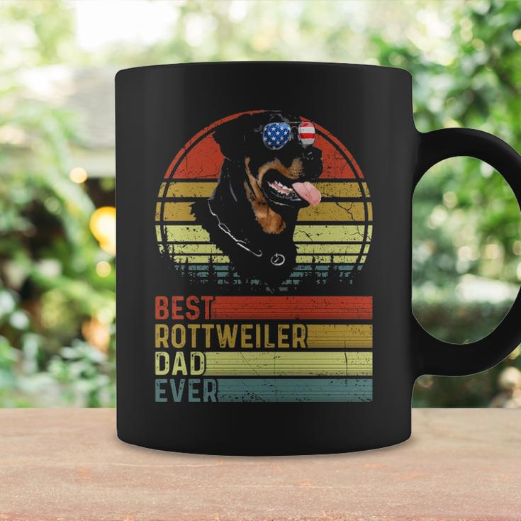 Dog Vintage Best Rottweiler Dad Ever Father Day Puppy Dog Coffee Mug Gifts ideas