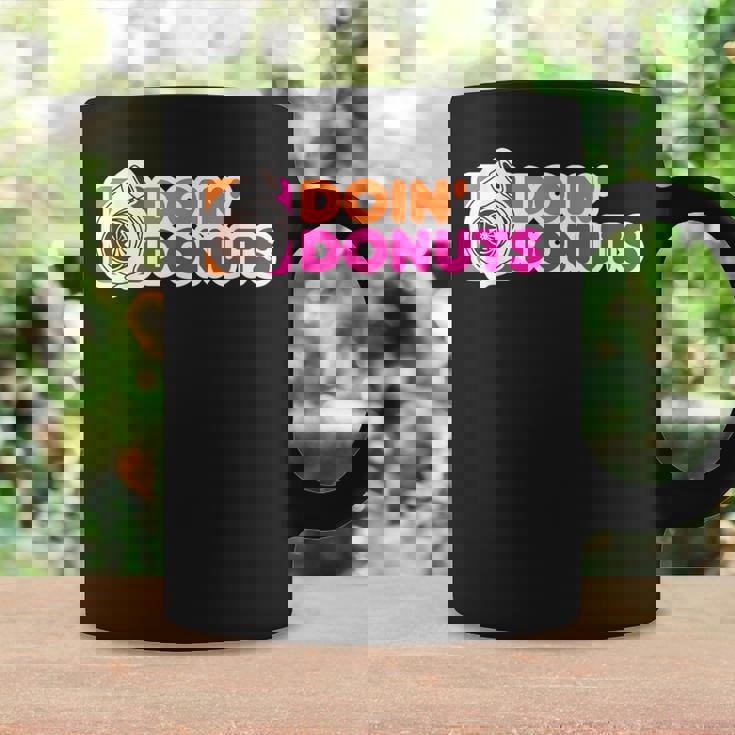 Doin' Donuts Divertidos Carreras & Drift Car Entusiasta Taza de café Ideas de regalos