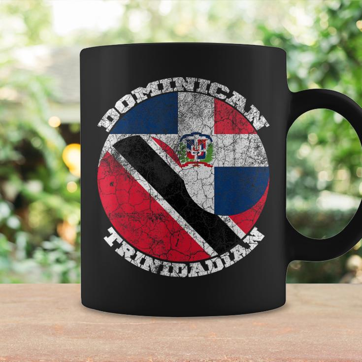 Dominican Trinidad Flags Half Trinidadian Half Dominican Coffee Mug Gifts ideas
