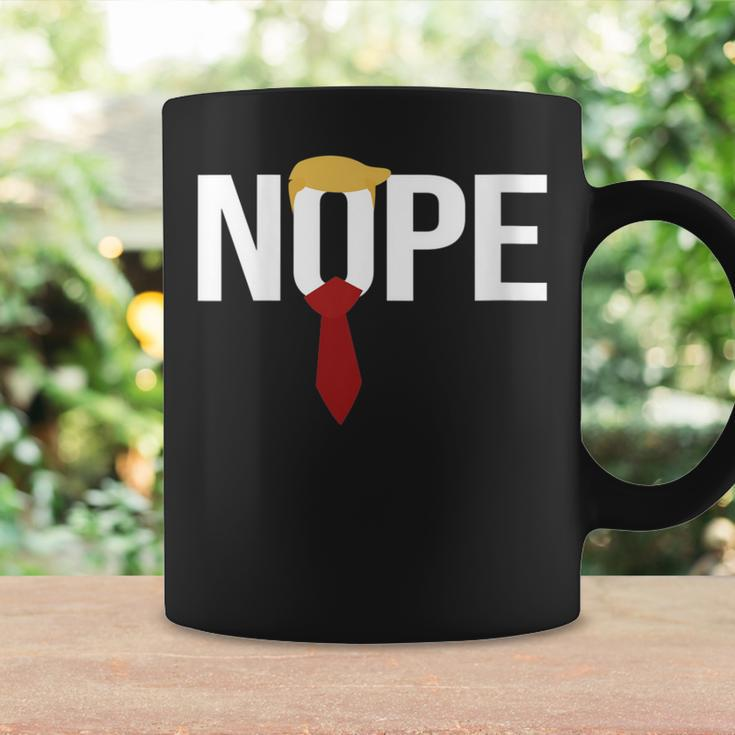 Donald Trump Nope Anti Trump Haircut Tie Coffee Mug Gifts ideas