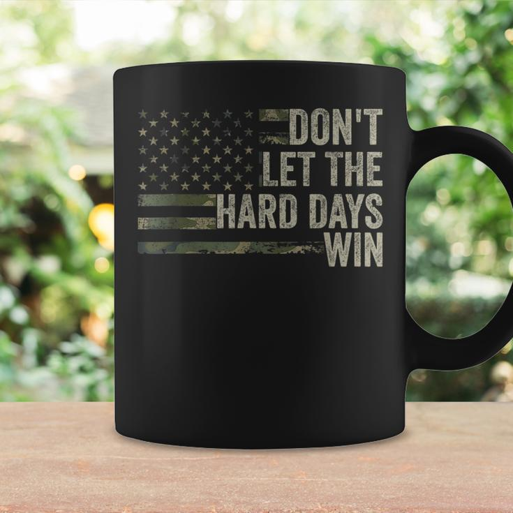 Don't Let The Hard Days Win Vintage American Flag Coffee Mug Gifts ideas