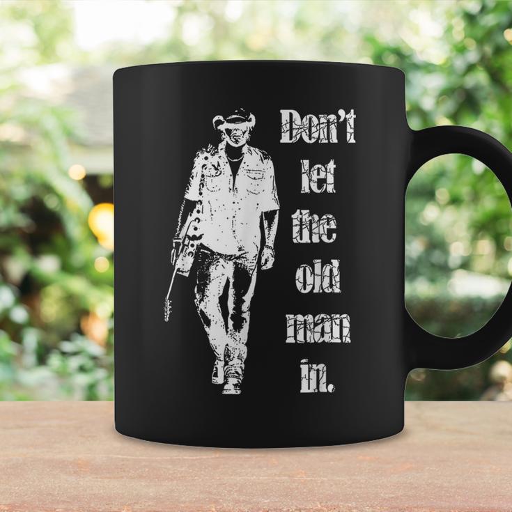 Don't Let The Old Man In Vintage Walking With A Guitar Coffee Mug Gifts ideas