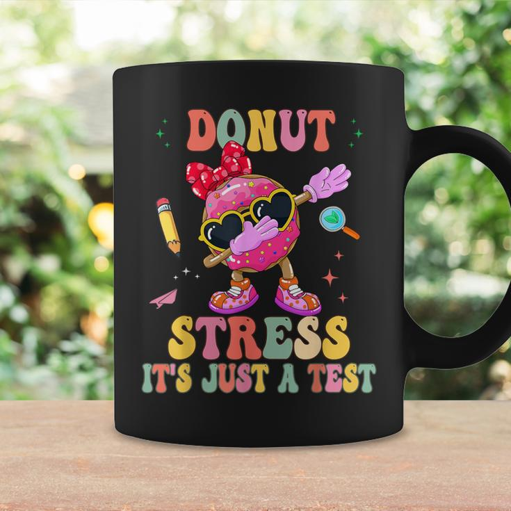 Donut Stress It's Just A Test Donut Testing Day Teachers Coffee Mug Gifts ideas
