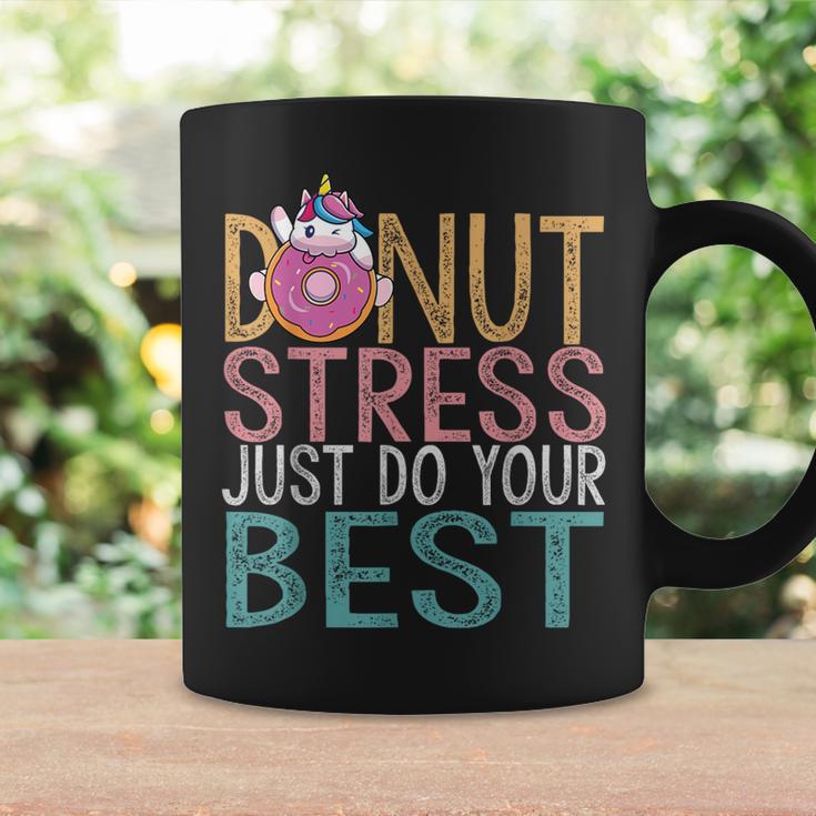 Donut Stress Just Do Your Best Testing Day Teacher Unicorn Coffee Mug Gifts ideas