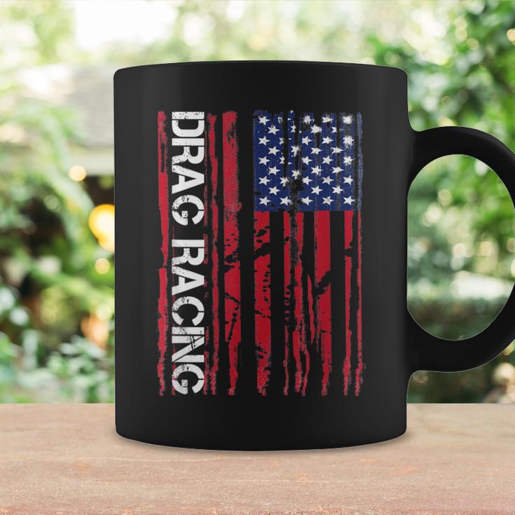 Drag Car Racing Patriotic American Flag Coffee Mug Gifts ideas