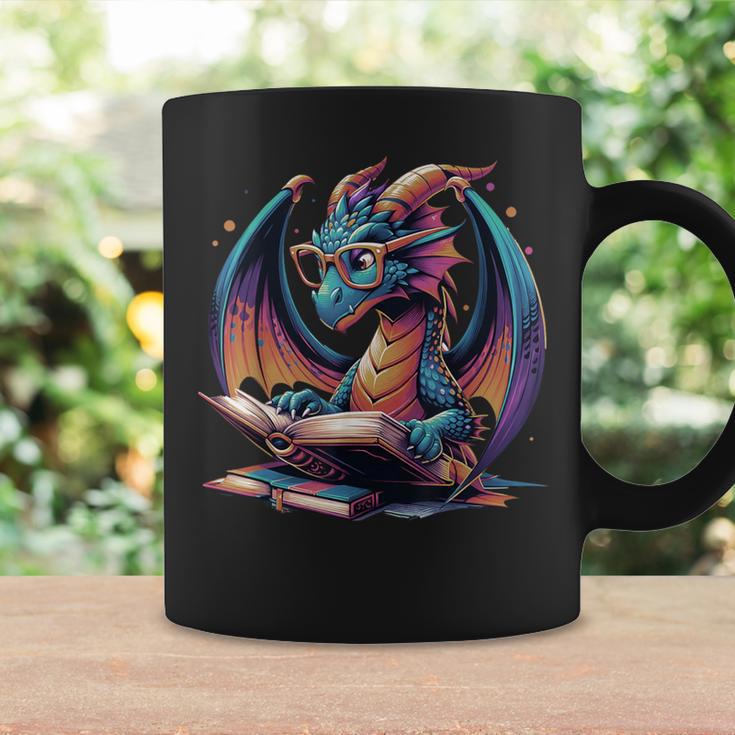 Dragons Reading Book Distressed Bookworms Dragons And Books Coffee Mug Gifts ideas