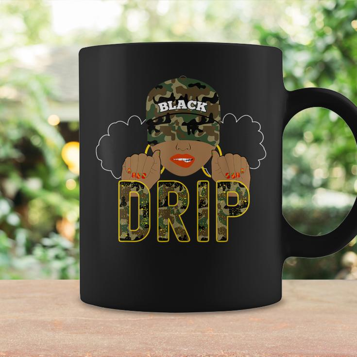 Drip Black Woman Love To Shop Camo Coffee Mug Gifts ideas