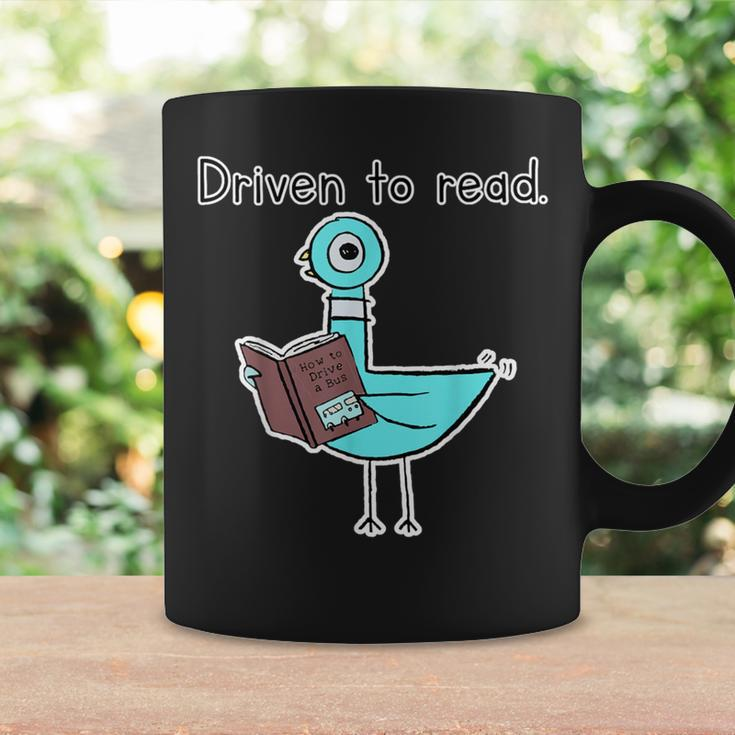 Driven To Read Pigeon Library Reading Books Reader Coffee Mug Gifts ideas