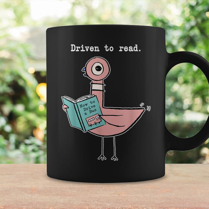 Driven To Read Pigeon Library Reading Books Reader Coffee Mug Gifts ideas