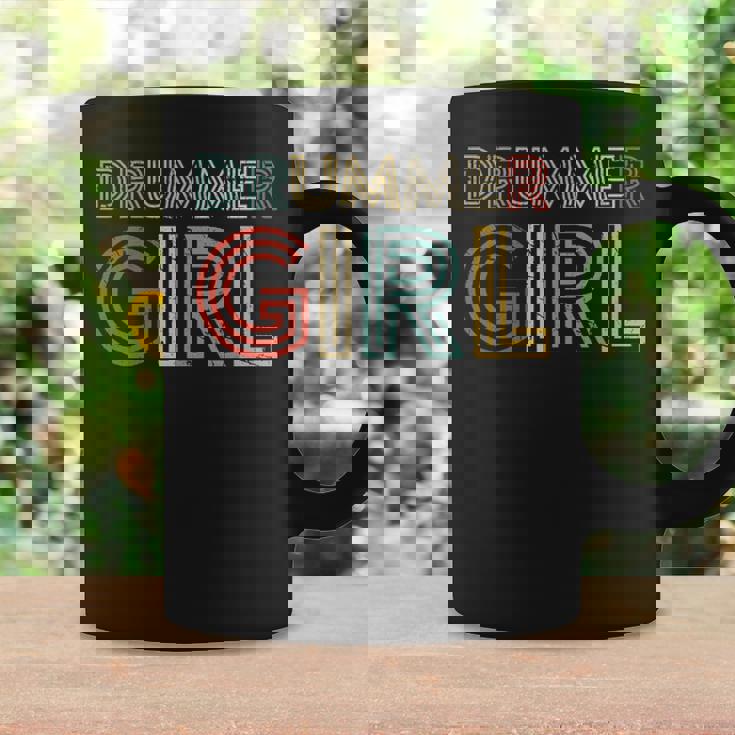 Drummer Girl Retro Vintage Drumming Musician Percussionist Coffee Mug Gifts ideas