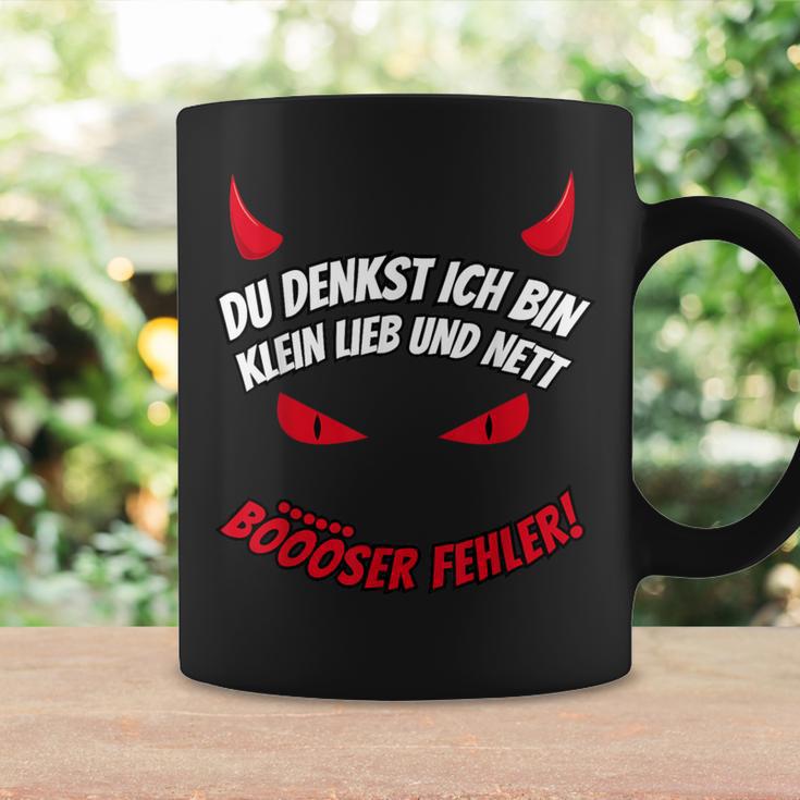 Du Tenkst Ich Bin Klein Lieb & Nett Evil Fehler Devil Horns Tassen Geschenkideen