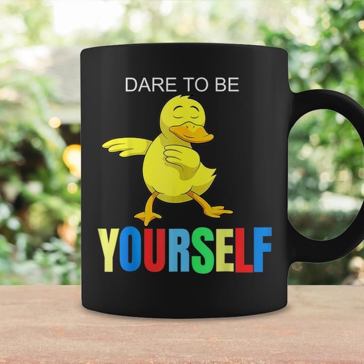 Duck Dabbing Autism Awareness Dare To Be Yourself Coffee Mug Gifts ideas
