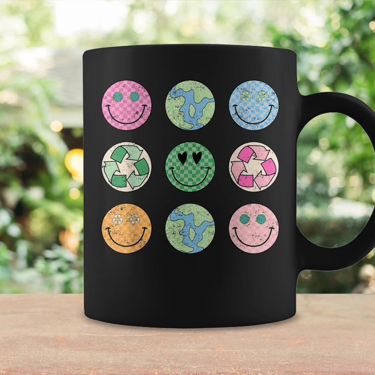 Earth Day Everyday Groovy Face Recycle Save Our Planet Coffee Mug Gifts ideas
