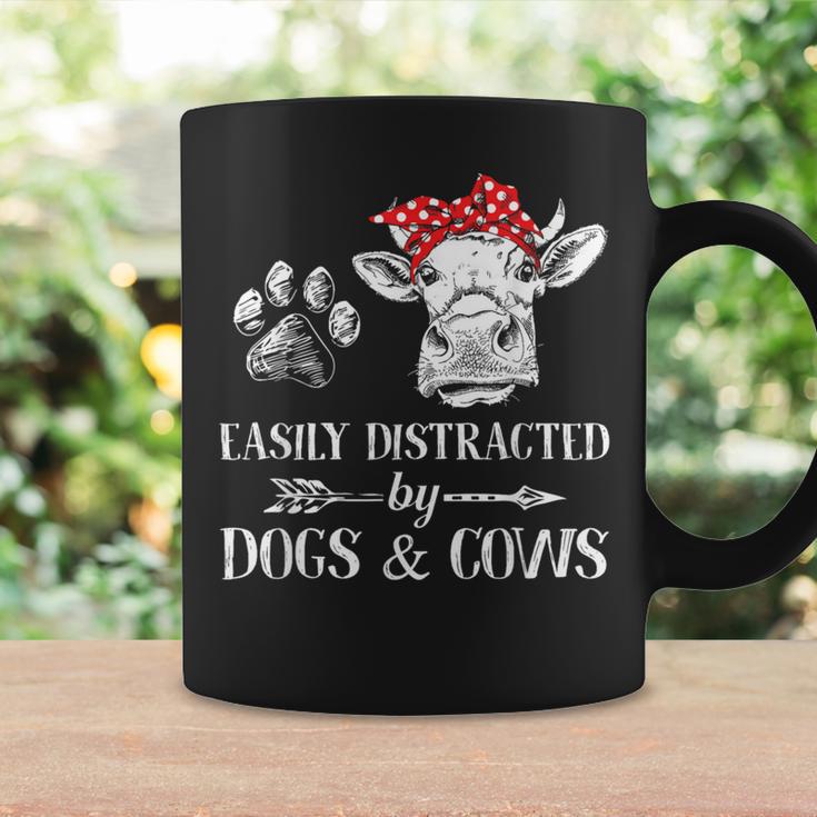 Easily Distracted By Dogs And Cows Women Coffee Mug Gifts ideas