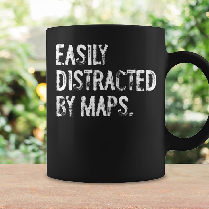Easily Distracted By Maps Geography Coffee Mug Gifts ideas