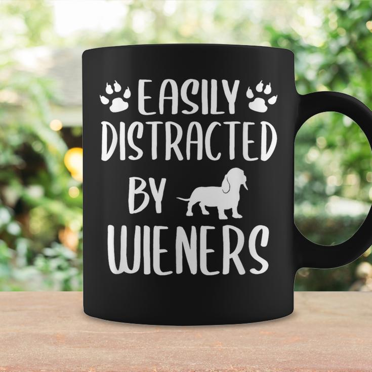 Easily Distracted By Wieners Dachshund Dog Lovers Coffee Mug Gifts ideas