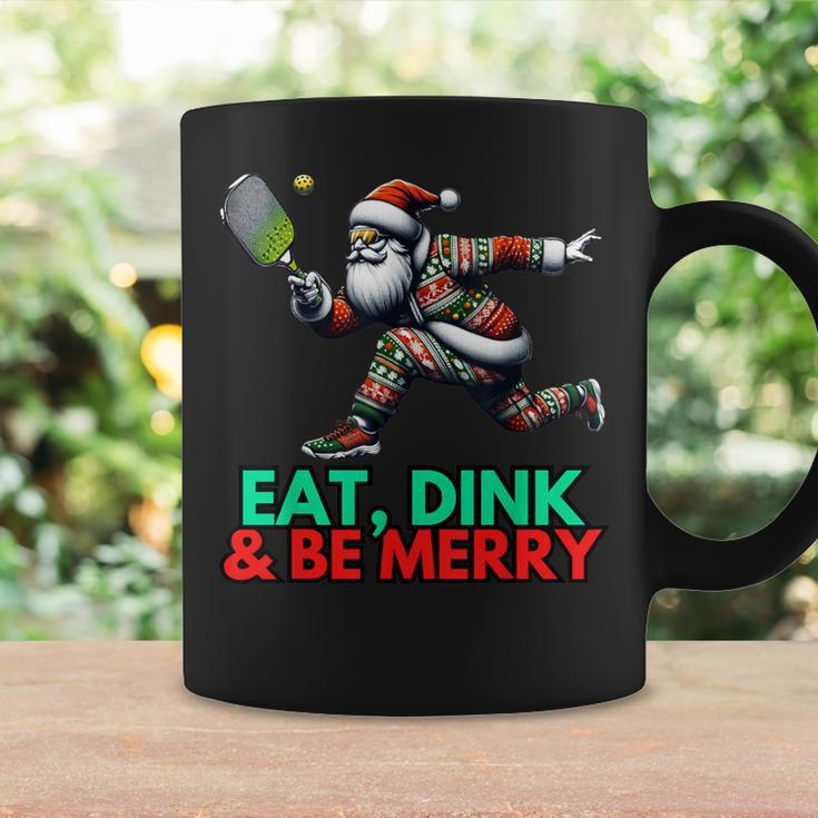 Eat Dink Be Merry Santa Claus Pickleball Christmas Xmas Coffee Mug Gifts ideas