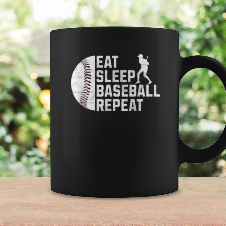 Eat Sleep Baseball Repeat Boys Kid Baseball Player Coffee Mug Gifts ideas