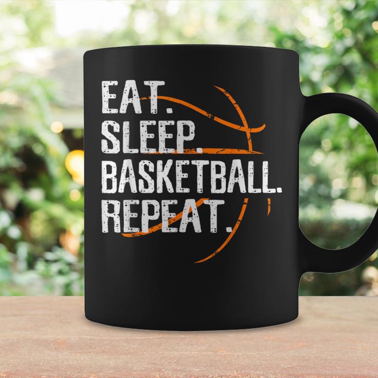 Eat Sleep Basketball Repeat For Basketball Fan Tassen Geschenkideen