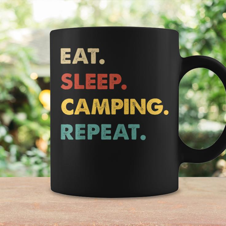 Eat Sleep Camping Repeat Camping Lover Coffee Mug Gifts ideas