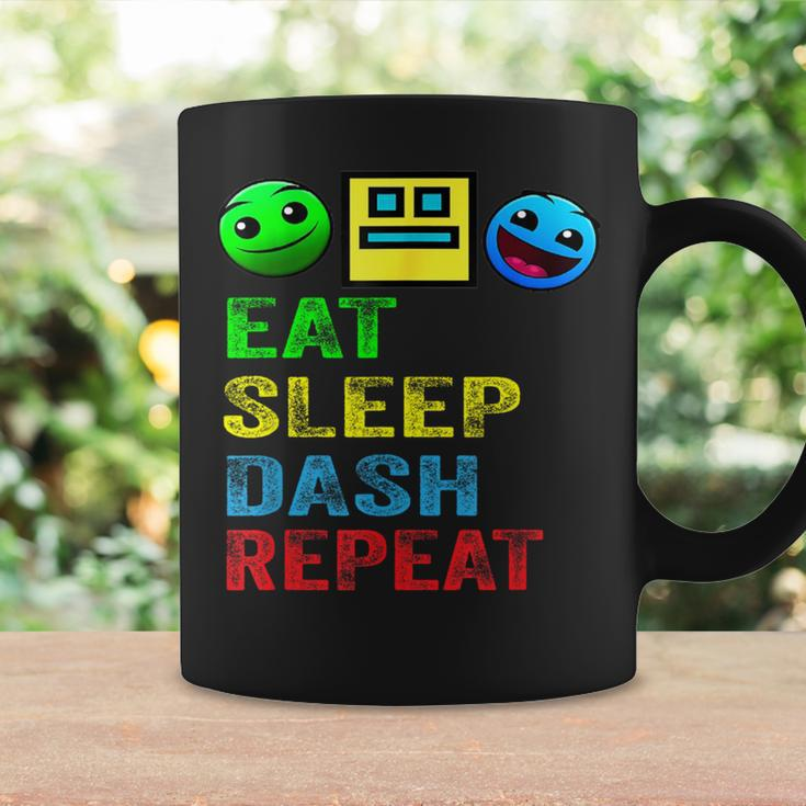 Eat Sleep Dash Repeat Video Game Geometry Video Gamer Coffee Mug Gifts ideas