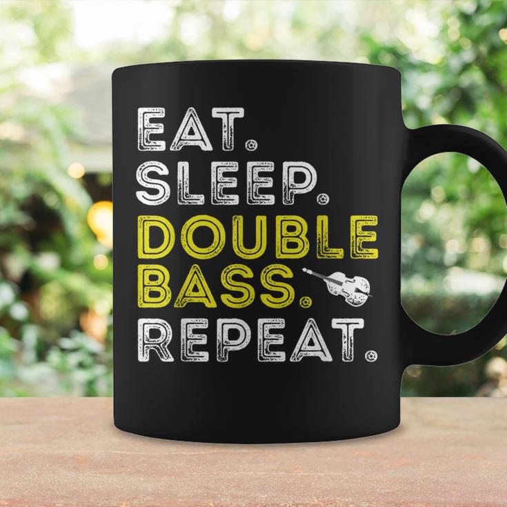 Eat Sleep Double Bass Upright Bass Instrument Coffee Mug Gifts ideas