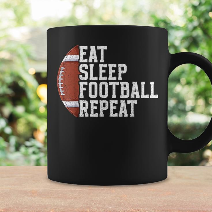 Eat Sleep Football Repeat Football Player Football Coffee Mug Gifts ideas