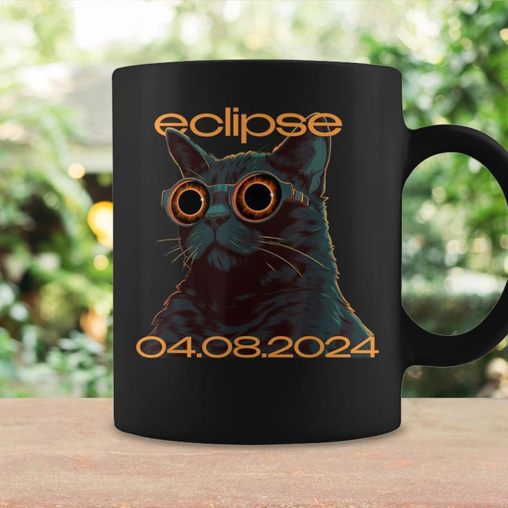 Eclipse Cat Graphic For April 2024 Eclipse Cat Lovers Coffee Mug Gifts ideas