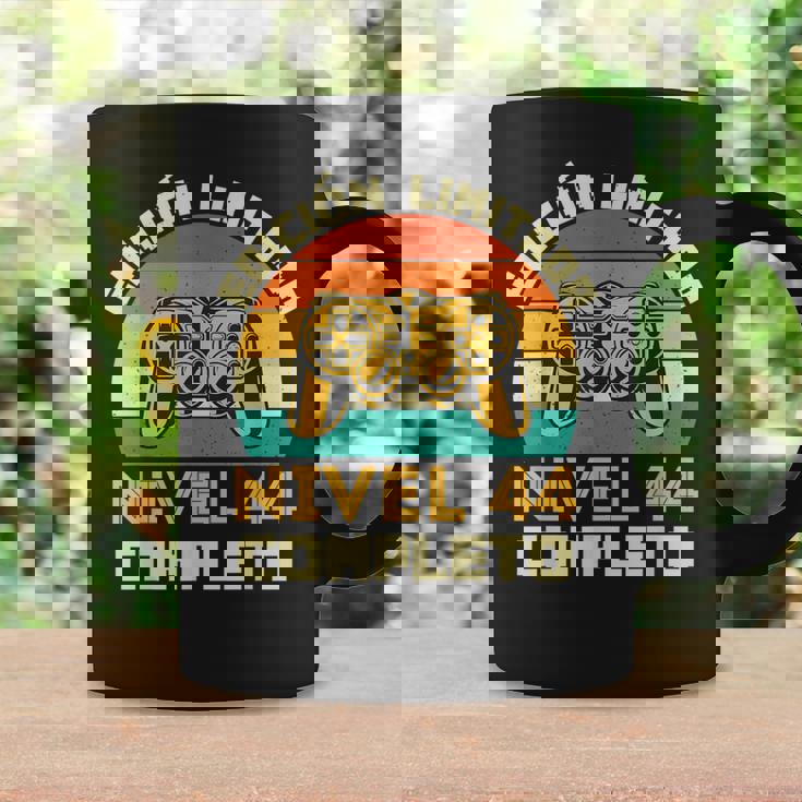Edición Limitada Nivel 44 Completo Gamer Cumpleaños 44 Años Taza de café Ideas de regalos