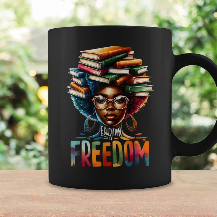 Education Is Freedom Black Teacher Books Black History Month Coffee Mug Gifts ideas