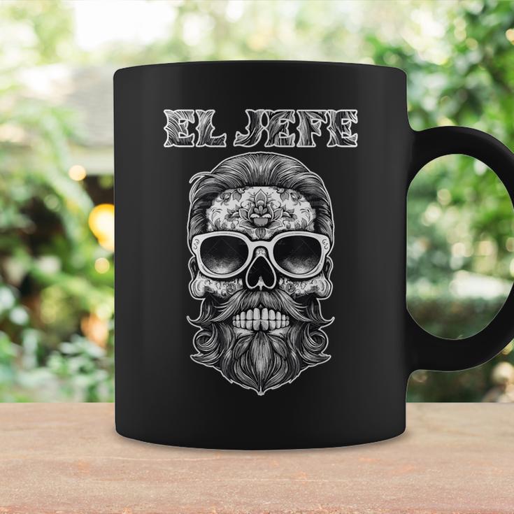 El Jefe Sugar Skull Dia De Los Muertos Mexicain Tasse Idées cadeaux