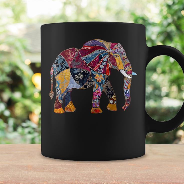 Elefant Buntes Mandala-Muster Afrikanisches Tier Tassen Geschenkideen