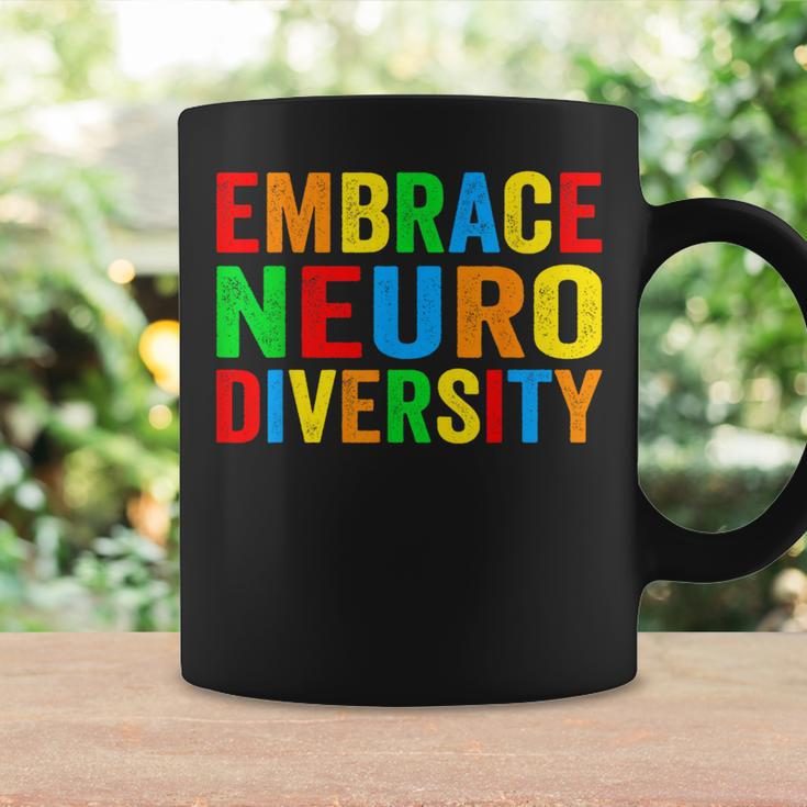 Embrace Neurodiversity Autism Neurodivergent Awareness Coffee Mug Gifts ideas