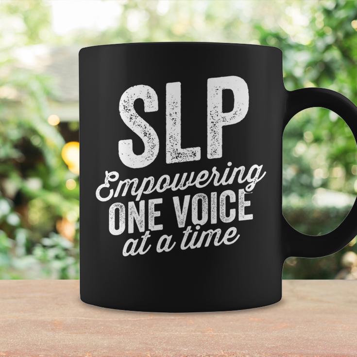 Empower One Voice At A Time For Slp Speech Therapy Coffee Mug Gifts ideas