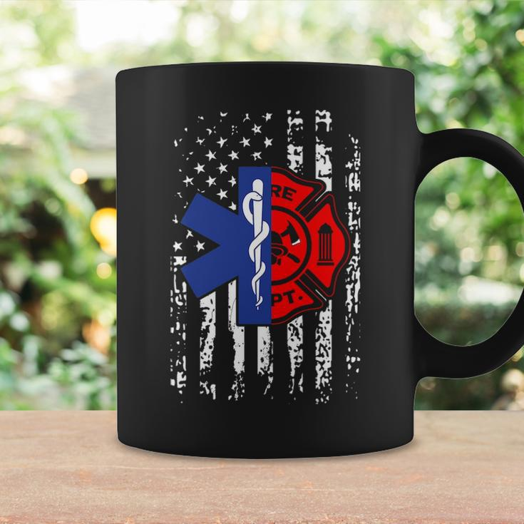 Emt Firefighter Firefighter Emt American Flag Coffee Mug Gifts ideas