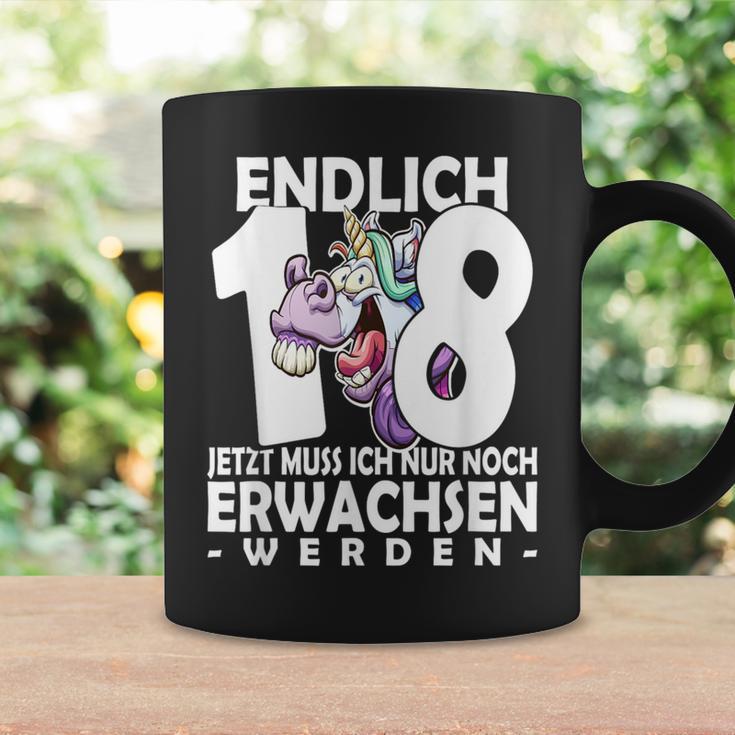 Endlich 18 Einhorn Tassen - Humorvoller Aufdruck zum Erwachsenwerden Geschenkideen