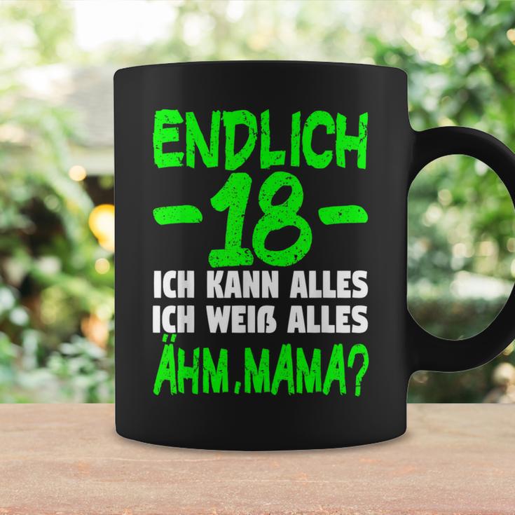 Endlich 18 Ich Kann Alles Ich Weiß Alles Ähm Mama Boys' Tassen Geschenkideen