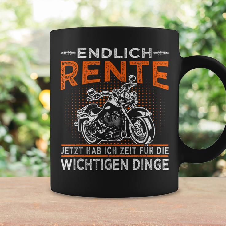 Endlich Rente Biker Grandpa & Motorradfahrer Rentner Tassen Geschenkideen