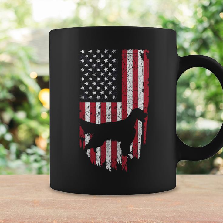 English Setter Dog Silhouette 4Th Of July Usa Flag Coffee Mug Gifts ideas