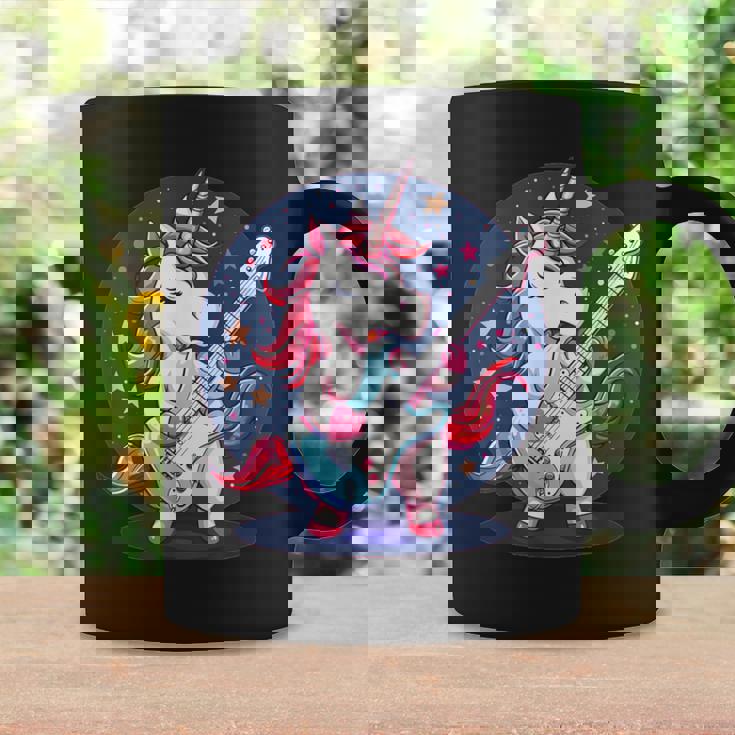 Estrellas Y Unicornio Con Guitarra Para Niños Y Niñas Taza de café Ideas de regalos