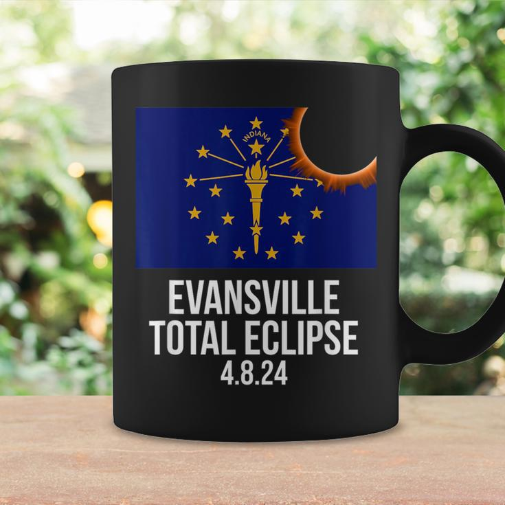Evansville Indiana Eclipse 2024 Evansville Indiana Flag Coffee Mug Gifts ideas