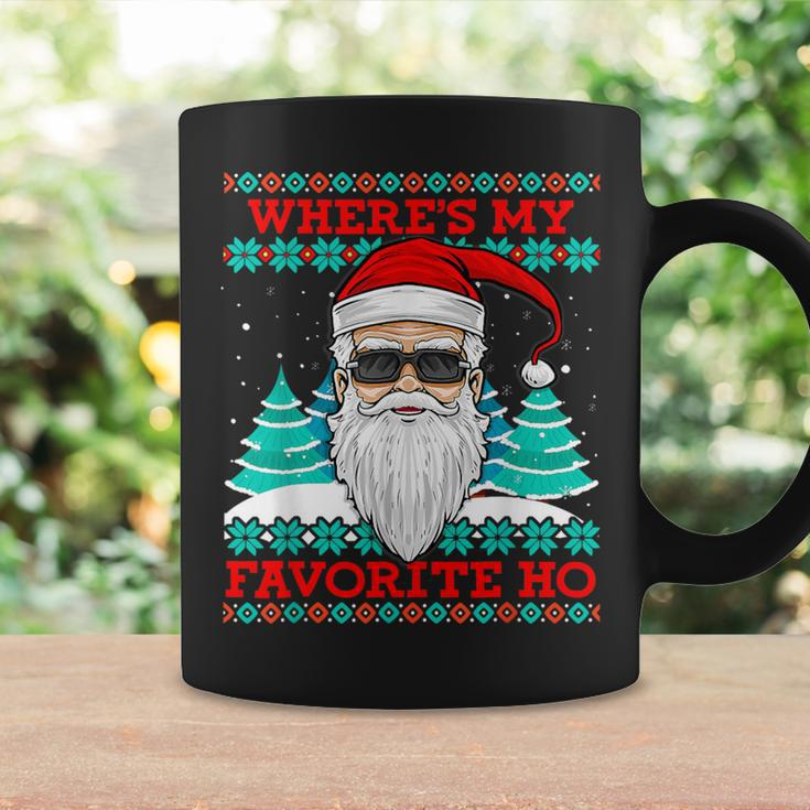 Evil Santa Where's My Favorite Ho Ugly Christmas Xmas Coffee Mug Gifts ideas