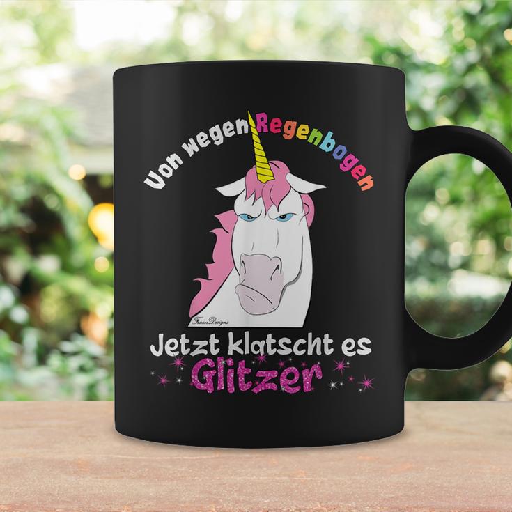 Evil Unicorn Clatscht Glitter Rainbow Fun Tassen Geschenkideen