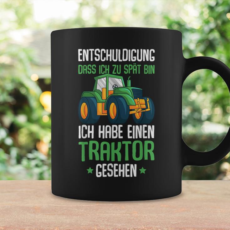 Excuse Das Ich Zu Spät Bin Traktor Trecker Children's Black S Tassen Geschenkideen